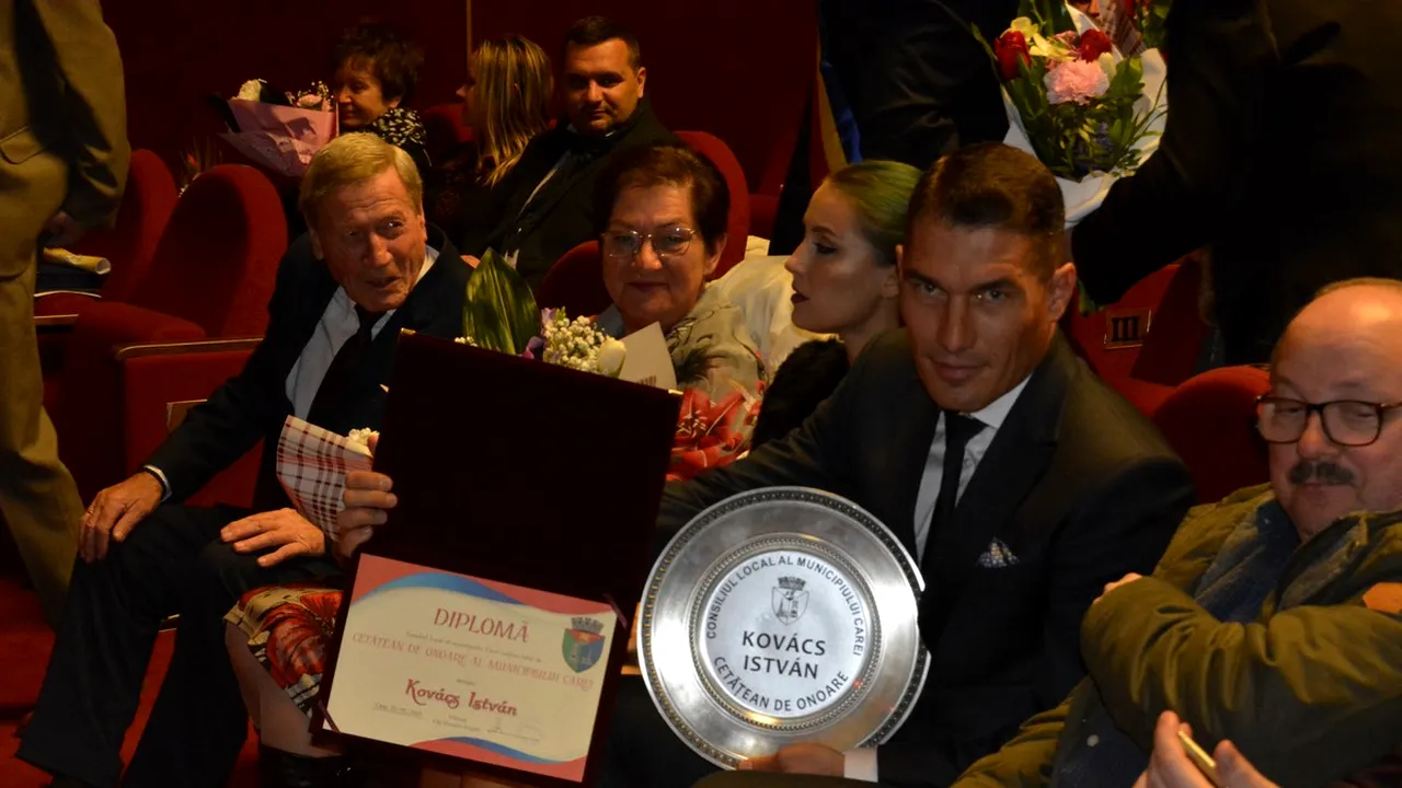 Istvan Kovacs, onorat în oraşul său natal: a primit titlul de Cetăţean de Onoare al Careiului