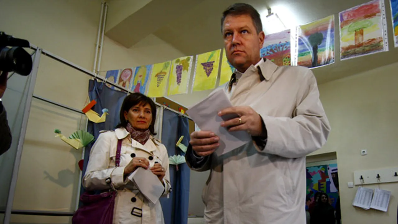 Iohannis: Am votat numai pentru preşedintele României