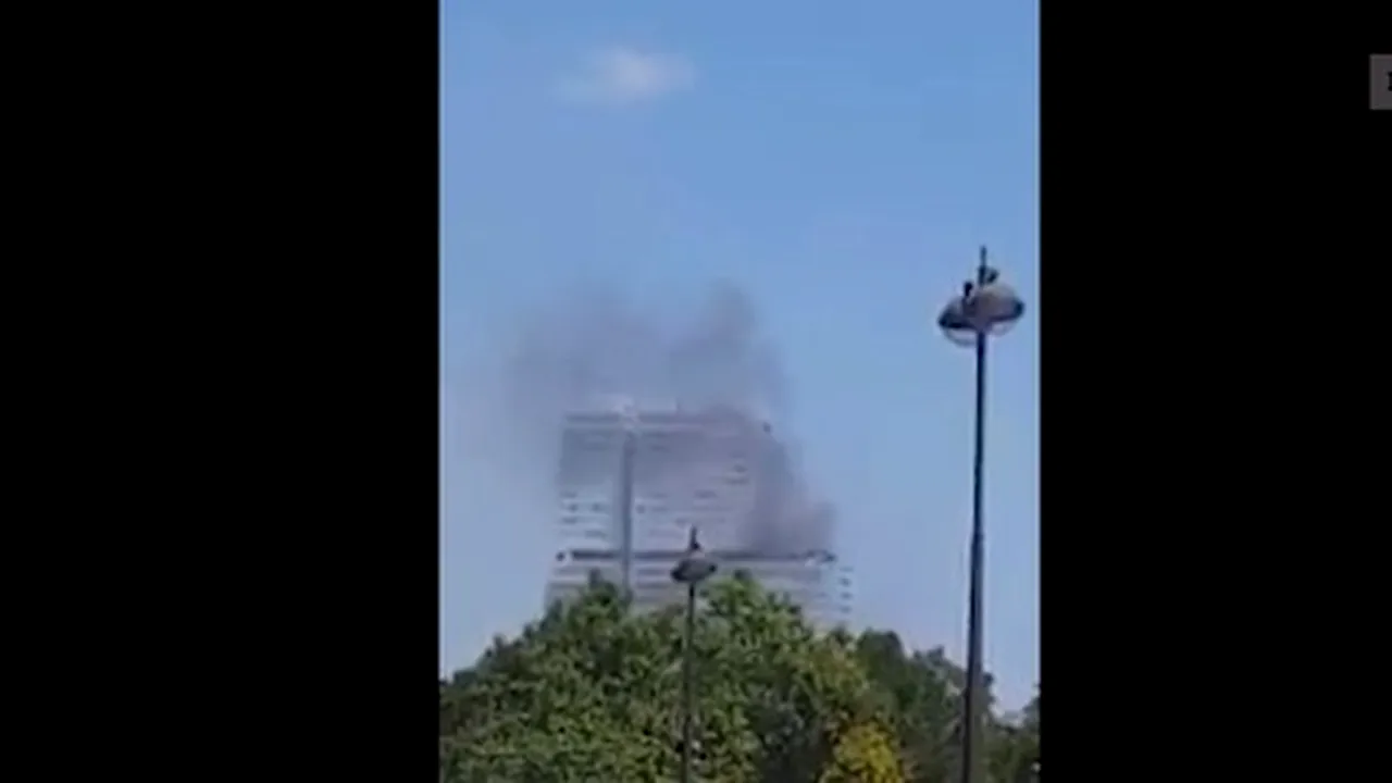 Incendiu în noul sediu al Palatului Justiţiei din Paris. Clădirea, inaugurată în luna aprilie | VIDEO