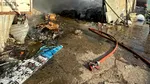 Incendiu în Sibiu. Arde o hală unde se colectează şi reciclează deşeuri