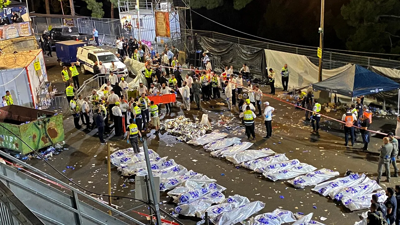 Zi de doliu, decretată în Israel. 45 de morţi în timpul busculadei de la pelerinajul religios. Noi imagini din noaptea tragediei