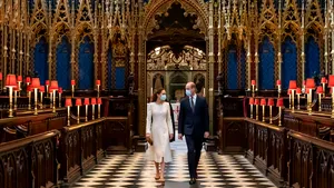Vizită regală la Westminter Abbey. Kate Middleton şi Prinţul William au vizitat centrul de vaccinare