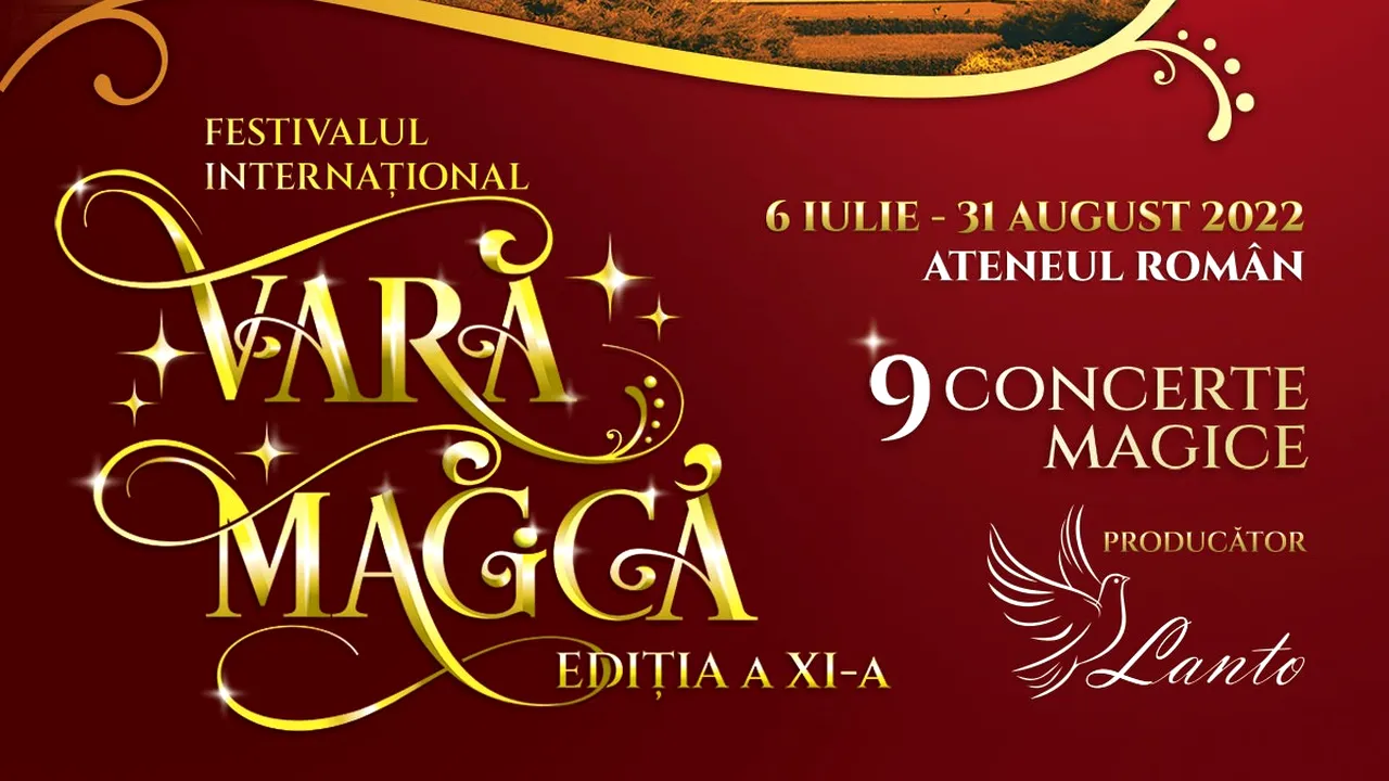 Festivalul Vara Magică continuă în august: cinci concerte remarcabile