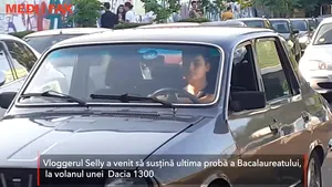 Apariţie neaşteptată la BAC: Vloggerul Selly a schimbat maşina de 70 de mii de euro pe o Dacia 1300