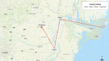 NEWS ALERT Traseul bizar al dronei doborâte de F-16: a intrat pe la Sulina, a coborât spre Fetești și s-a întors spre Buzău