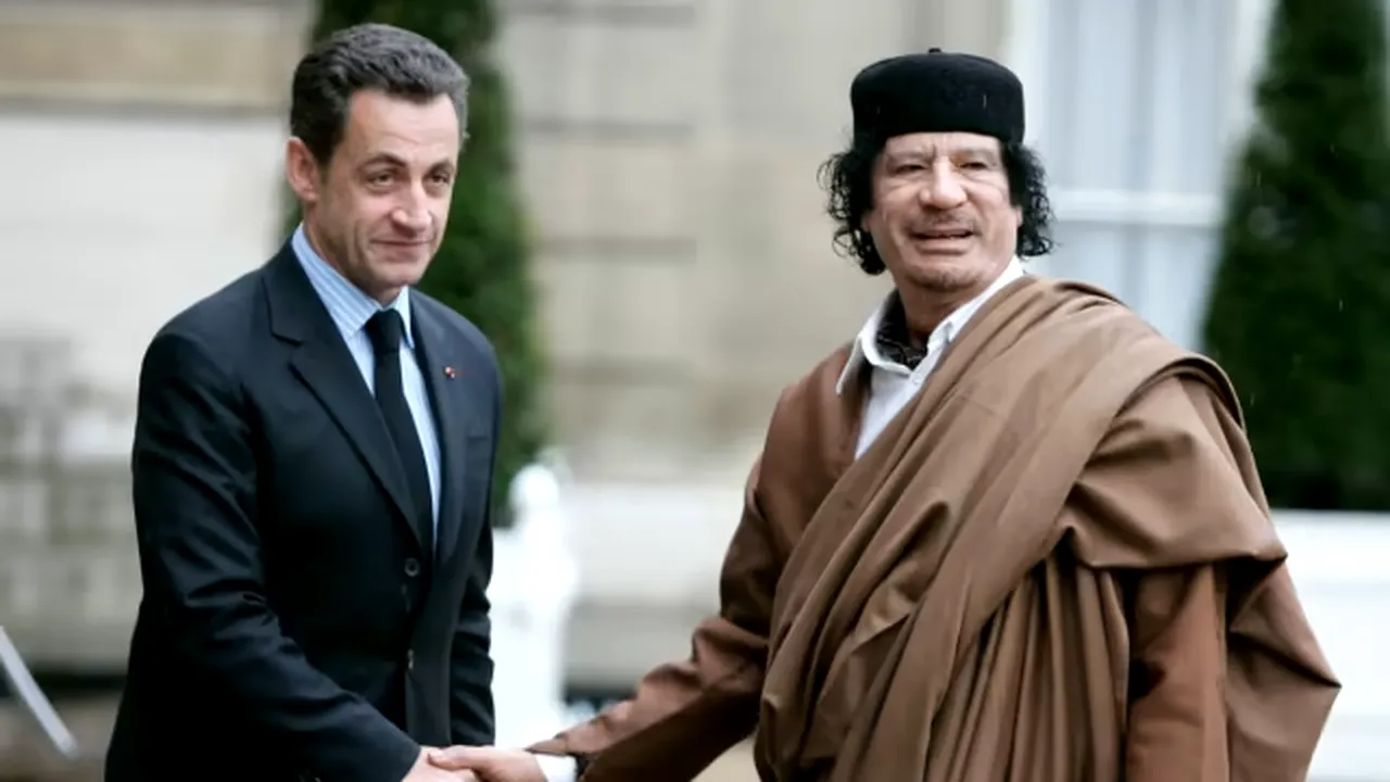 Nicolas Sarkozy, acuzat că „a făcut un pact cu Gaddafi”, riscă 10 ani de închisoare
