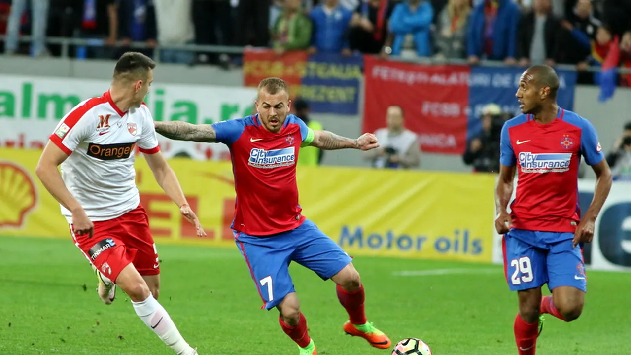 FCSB - Dinamo, scor 2-1, în etapa a treia din play-off-ul Ligii I