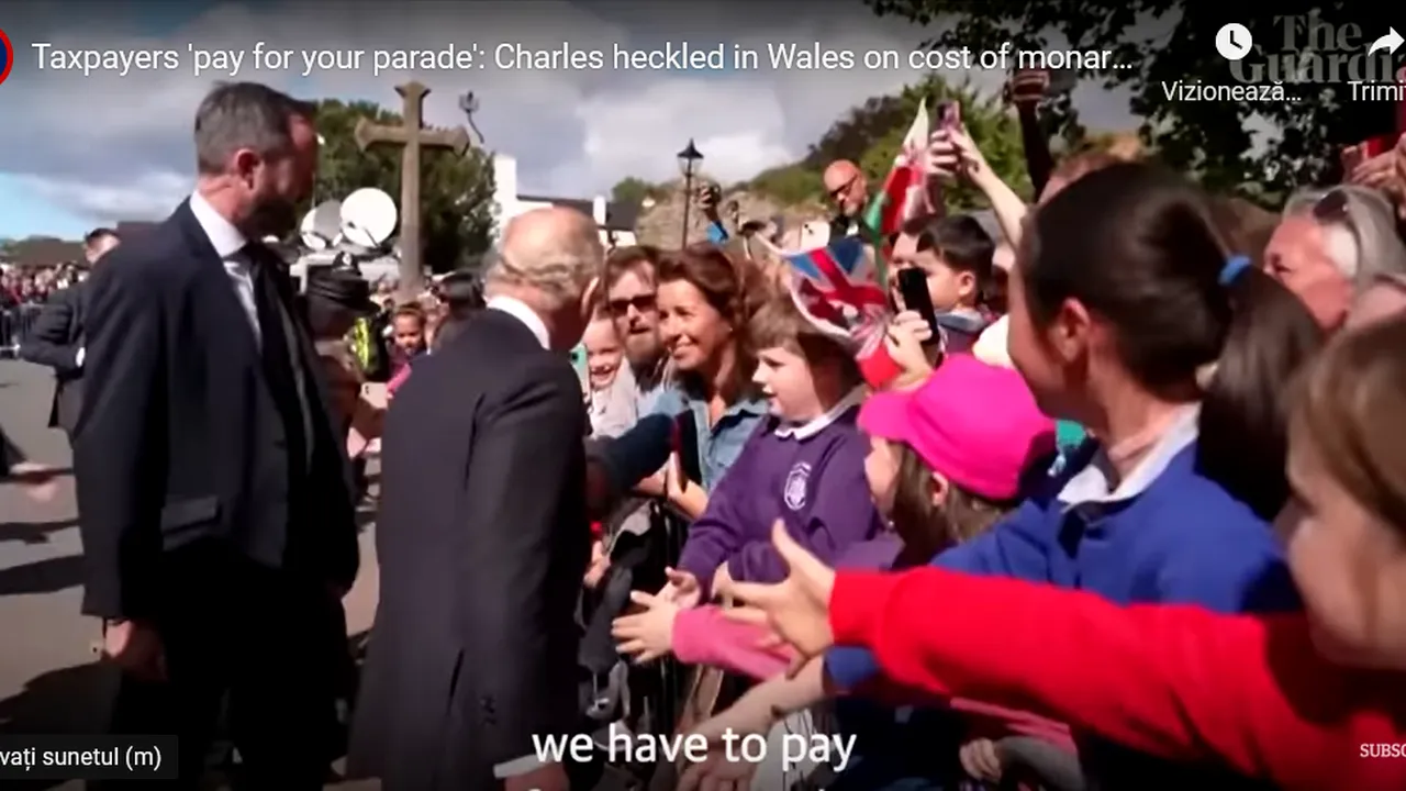 Charles al III-lea, contestat la Cardiff: Nu eşti regele meu!

