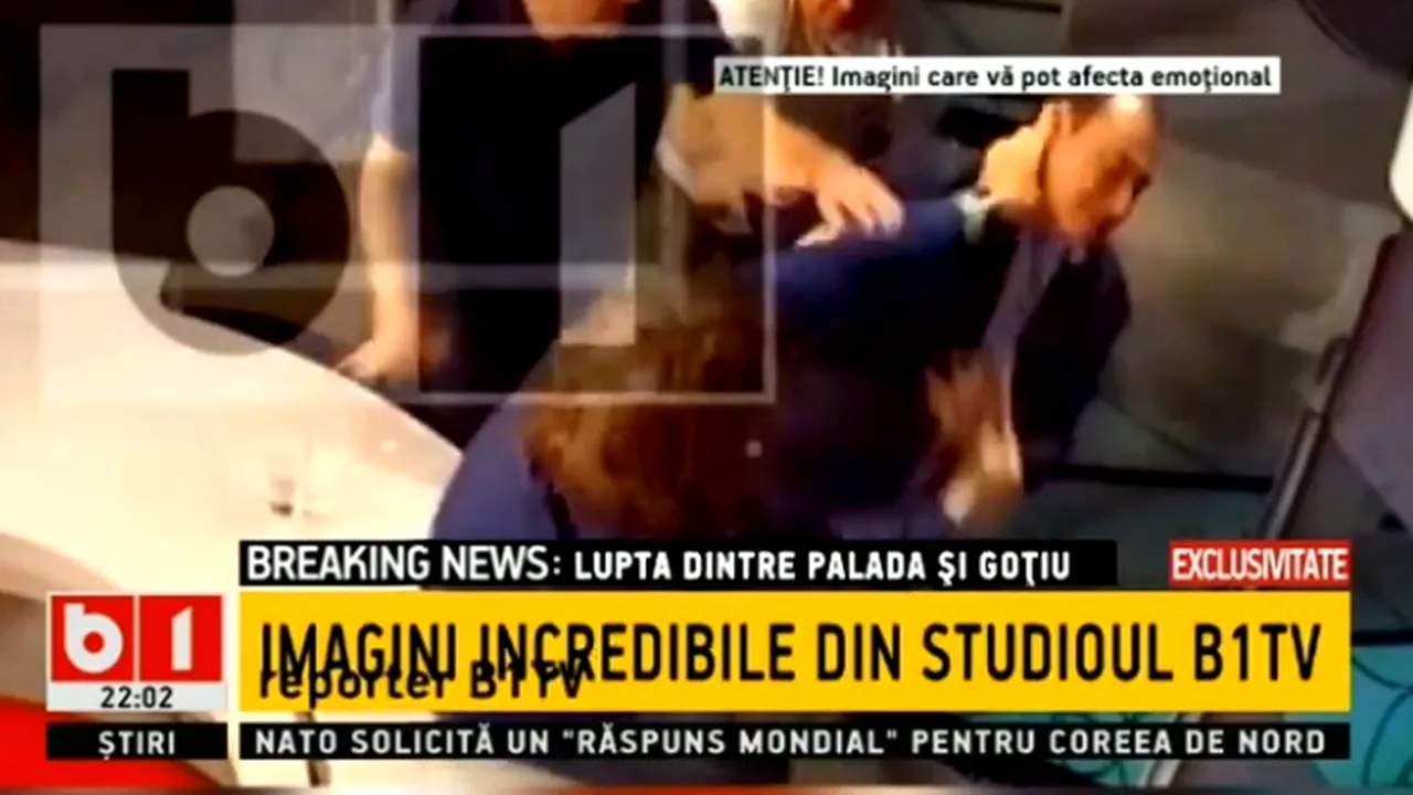 BĂTAIA de la B1 TV | Mihai Goţiu: Voi cere o sumă prohibitivă în procesul cu Palada, ca să nu se mai facă politică cu pumnul