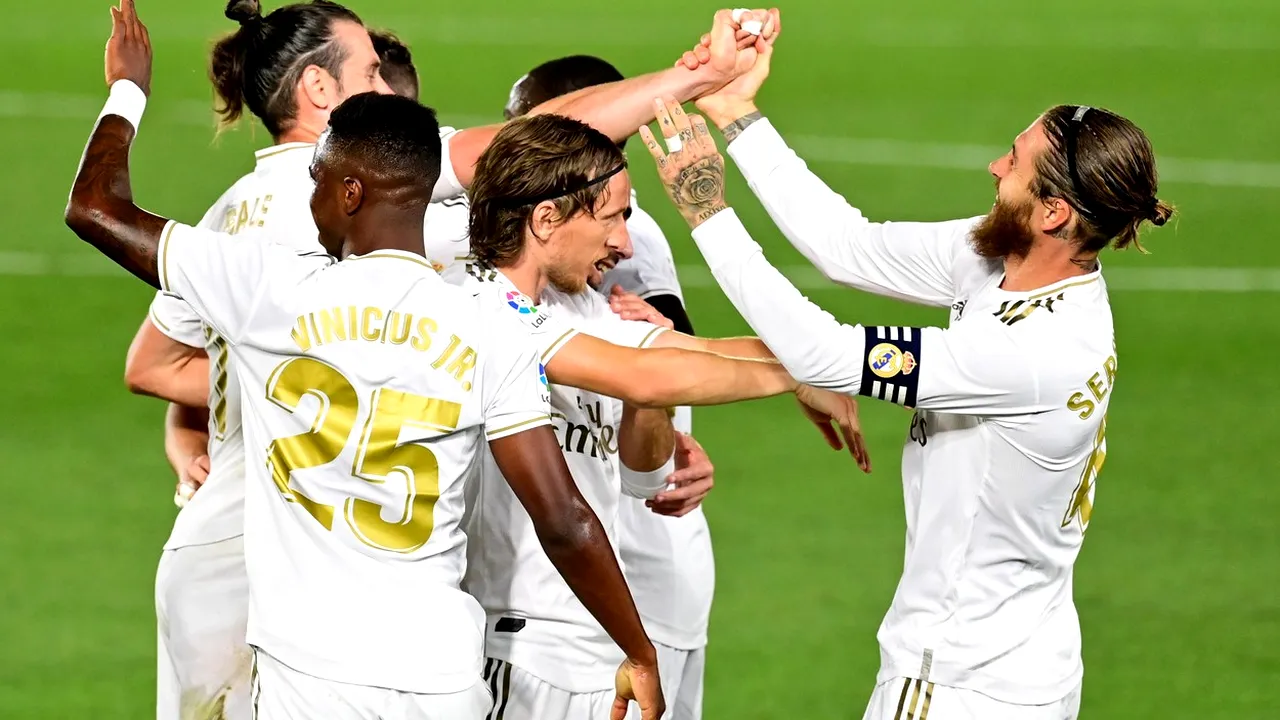 Real Madrid a obţinut al 34-lea titlu de campioană a Spaniei, după ce a învins Villareal cu 2-1

