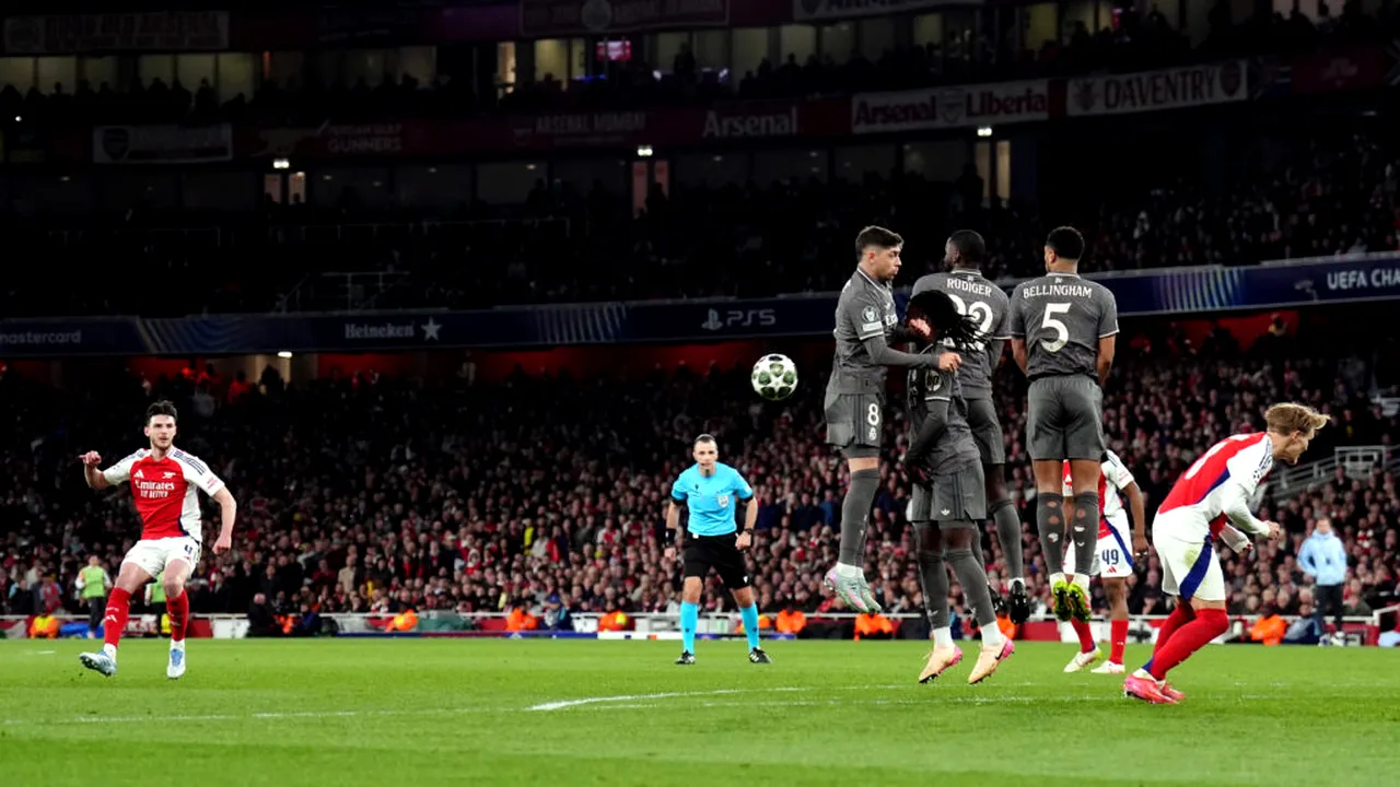Arsenal, victorie categorică cu Real Madrid la Londra. Inter învinge la Munchen. Rezultate Liga Campionilor
