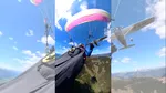 Un avion a lovit o parapantă în zbor. O cameră a filmat momentul impactului, dar și ce a urmat