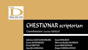 O carte pe zi: „Chestionar scriptorian”, coordonator – Lucian Vasiliu