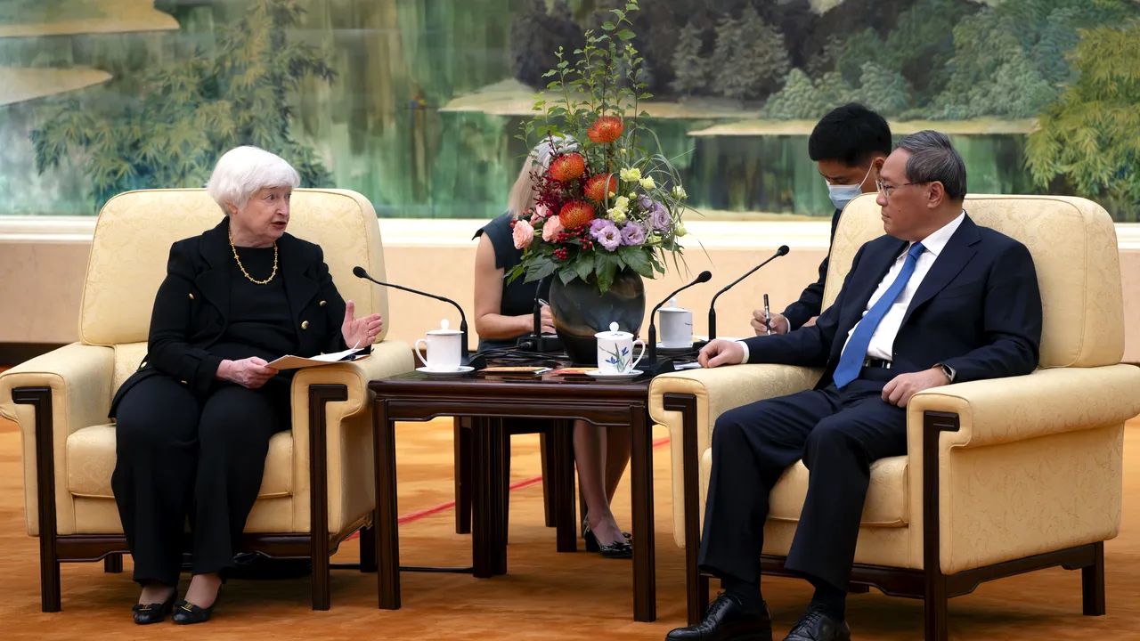 Janet Yellen şi premierul Li Qiang cer depăşirea disensiunilor şi îmbunătăţirea relaţiilor SUA-China