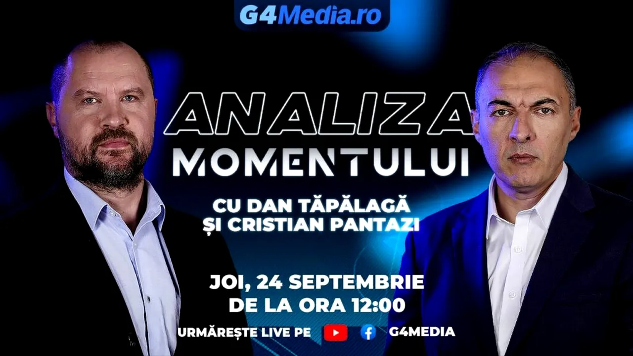 G4Media prezintă Analiza Momentului: Dan Tăpălagă și Cristian Pantazi discută despre votul pentru Siegfried Mureșan și dosarul DIICOT al lui Călin Georgescu