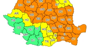 Noi coduri emise de ANM. Avertizări METEO de furtuni severe, în peste jumătate de ţară