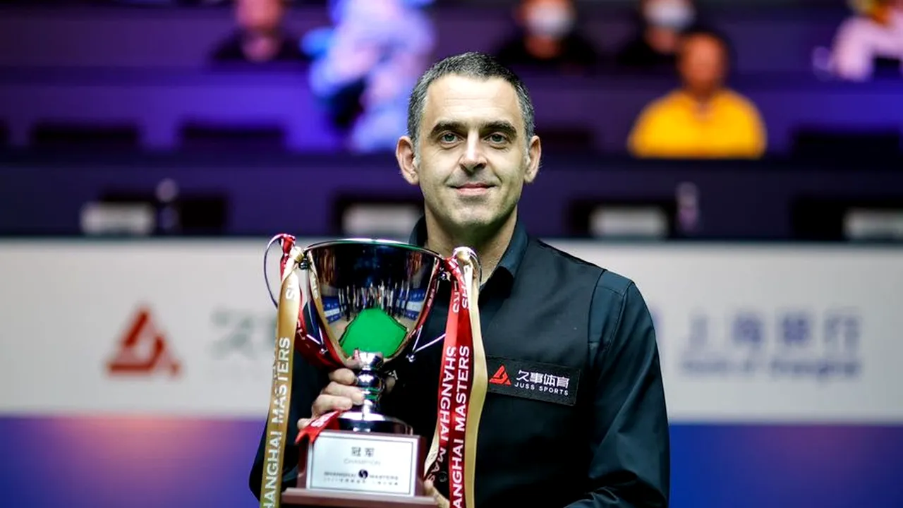 Ronnie O'Sullivan îl învinge pe Luca Brecel pentru al patrulea titlu consecutiv la Shanghai Masters