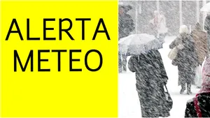 Cod PORTOCALIU de ninsori şi ploi. ANM: Cele mai afectate judeţe, cele din sud şi sud-est. La munte, ninsoarea va fi viscolită. Bucureştiul, avertizat electronic