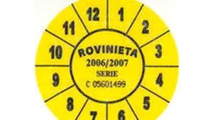 Rovinieta pentru autoturisme va costa între 3 şi 28 de euro