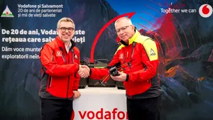 COMUNICAT Vodafone și Fundația Vodafone donează echipamente în valoare de 150.000 EUR către Salvamont România