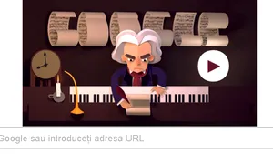 Google marchează împlinirea a 245 de ani de la botezul lui Ludwig van Beethoven printr-un nou logo