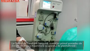 În Bucureşti a fost prelevată în premieră cu aparatul de pasmafereza plasmă de la un donator vindecat de Covid 19. Ce pacienţi urmează să fie trataţi 