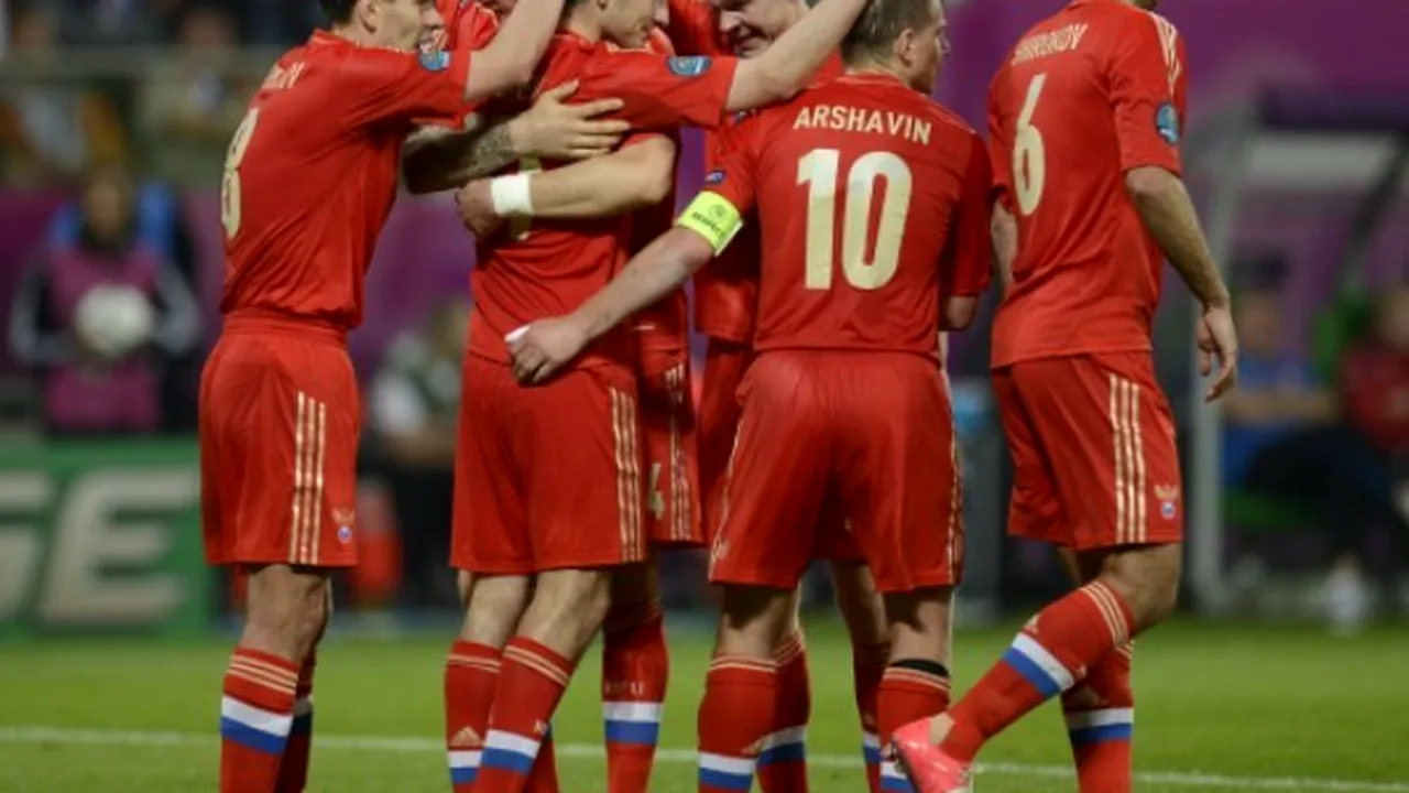 EURO 2012: Rusia a învins Cehia, scor 4-1, în al doilea meci de la Campionatul European