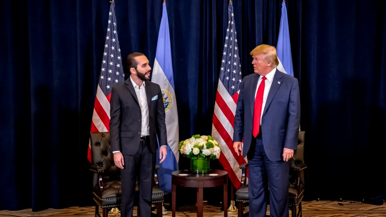 Președintele din El Salvador, așteptat luni în SUA pentru a consolida legăturile cu Trump