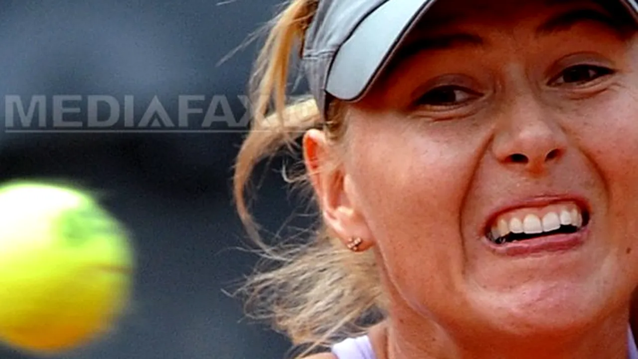 Maria Şarapova, eliminată în optimile de finală ale turneului de la Roma