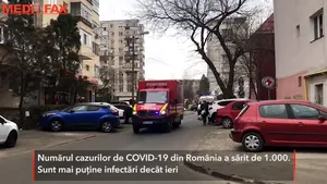 123 de cazuri noi de coronavirus în România. Peste 1.000 de oameni infectaţi la nivel naţional 