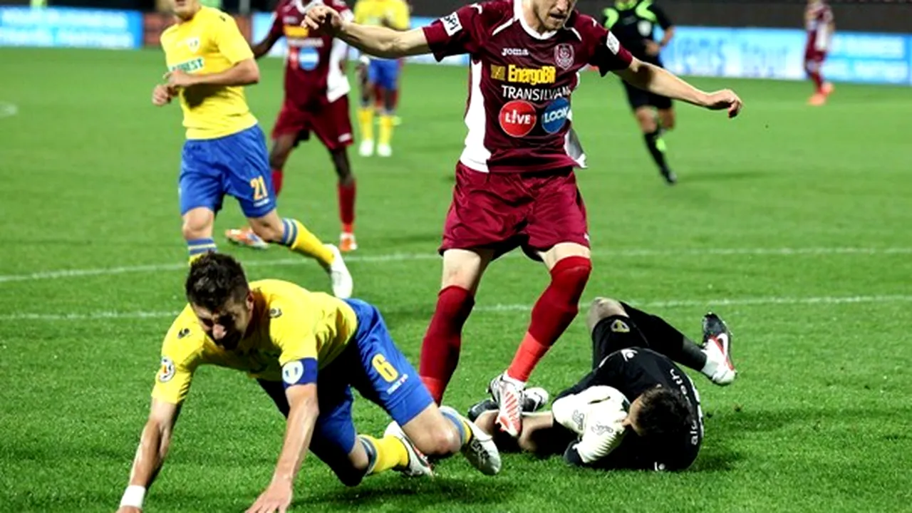 CFR Cluj - Petrolul Ploieşti, scor 2-2, în Liga I