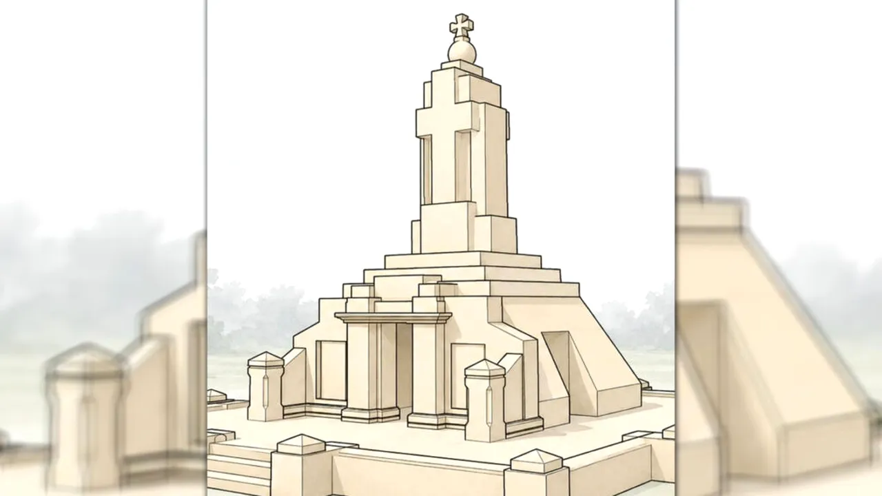 Republica Moldova: Primul mausoleu dedicat eroilor Primului Război Mondial, prinde contur. Cripta monumentului a fost finalizată