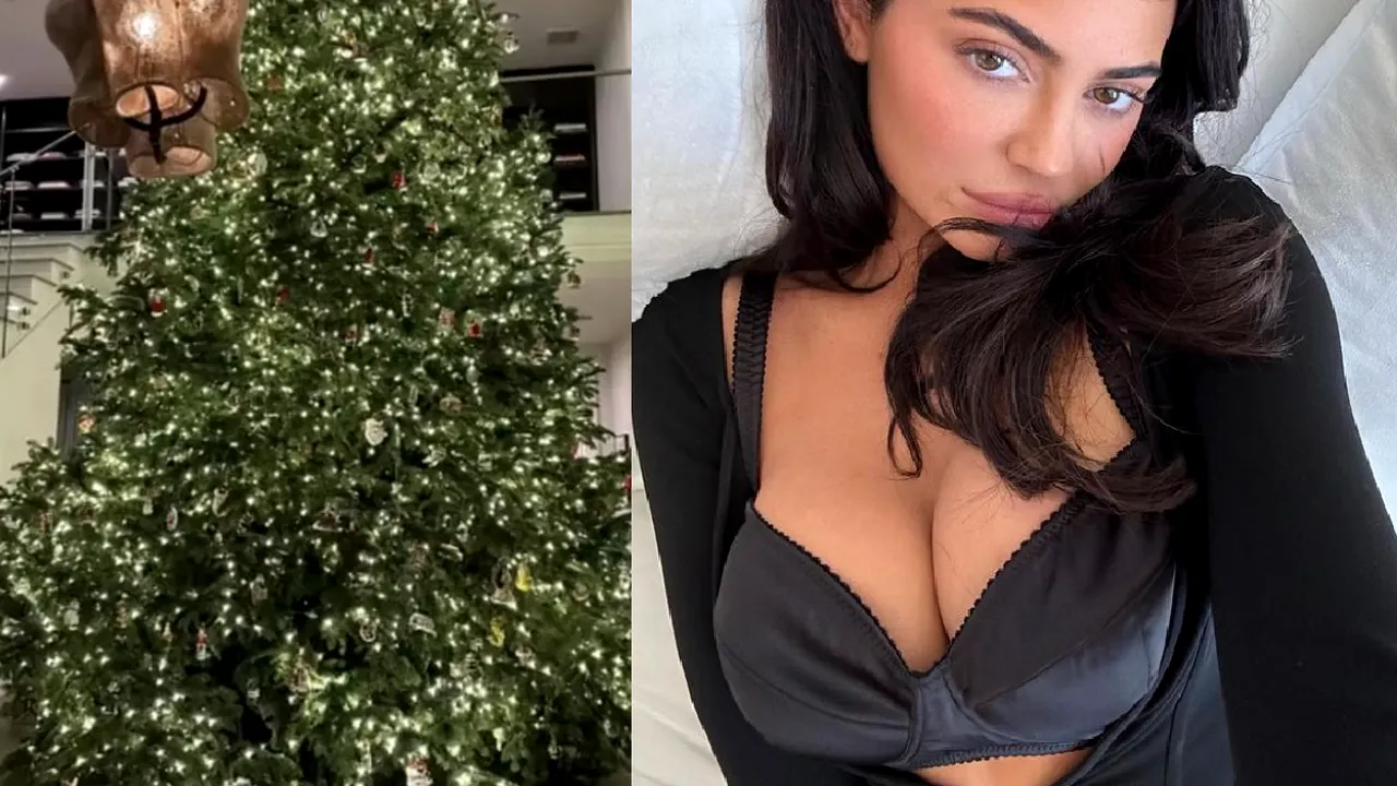 Kylie Jenner a decorat un brad înalt de două etaje, iar Jennifer Lopez şi-a decorat bradul ca să se asorteze cu ţinuta ei favorită 