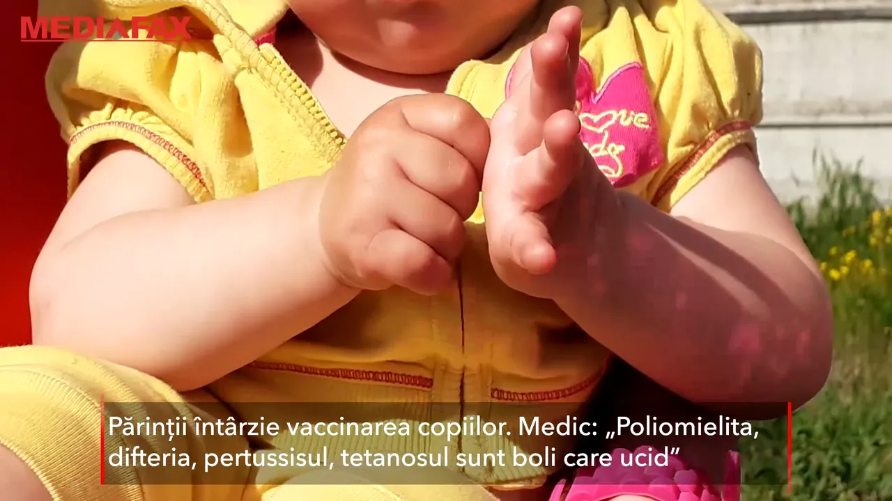 Semnal de alarmă! Părinţii întârzie vaccinarea copiilor. Medic: „Poliomielita, difteria, pertusisul, tetanosul sunt boli care ucid” 