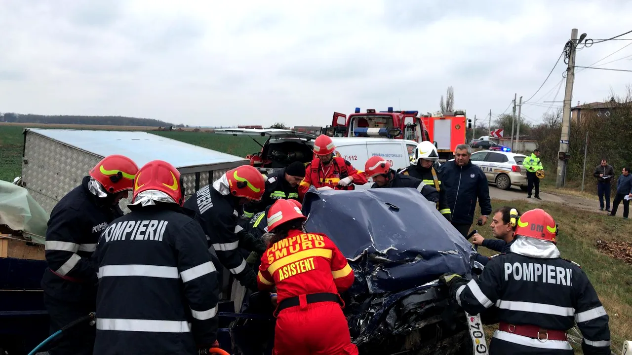 Vremea rea face victime. Trei persoane au fost rănite într-un accident petrecut în judeţul Ilfov | FOTO, VIDEO