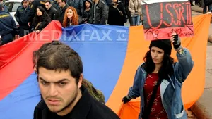 Manifestaţie proeuropeană la Erevan, în contextul unei vizite a lui Vladimir Putin în Armenia
