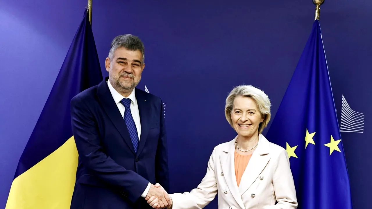 Marcel Ciolacu şi Ursula von der Leyen au discutat despre un nou acord privind deficitul României