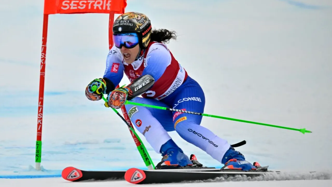 Federica Brignone, căzătură gravă în campionatul italian de schi
