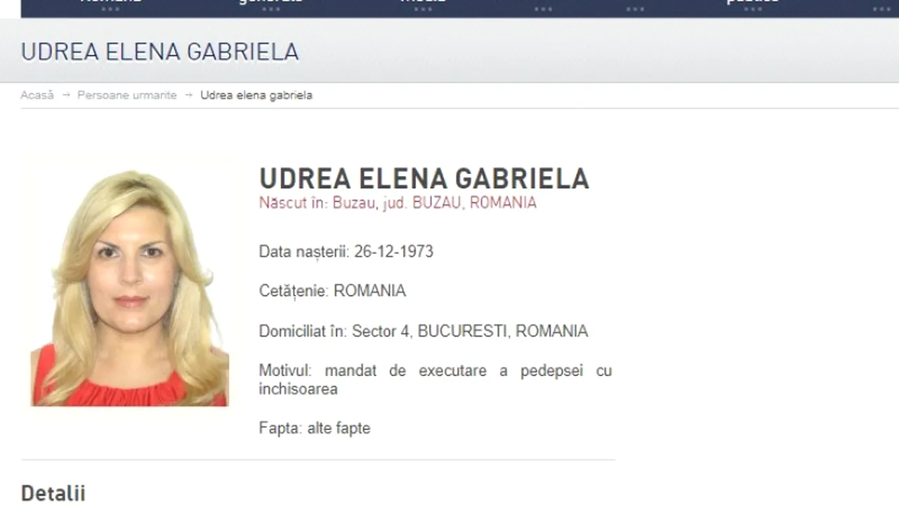 Udrea a fost prinsă în Bulgaria / Surse: Elena Udrea ar fi fugit din ţară prin Vama Giurgiu. UPDATE: Fostul ministru a fost dat în urmărire generală