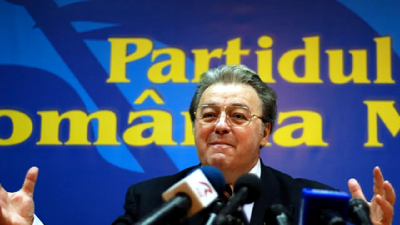 Vadim Tudor: Indiferent de rezultatul acestor alegeri, n-am să ies din politică