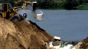 Lucrările la canalul Bucureşti-Dunăre, în conservare