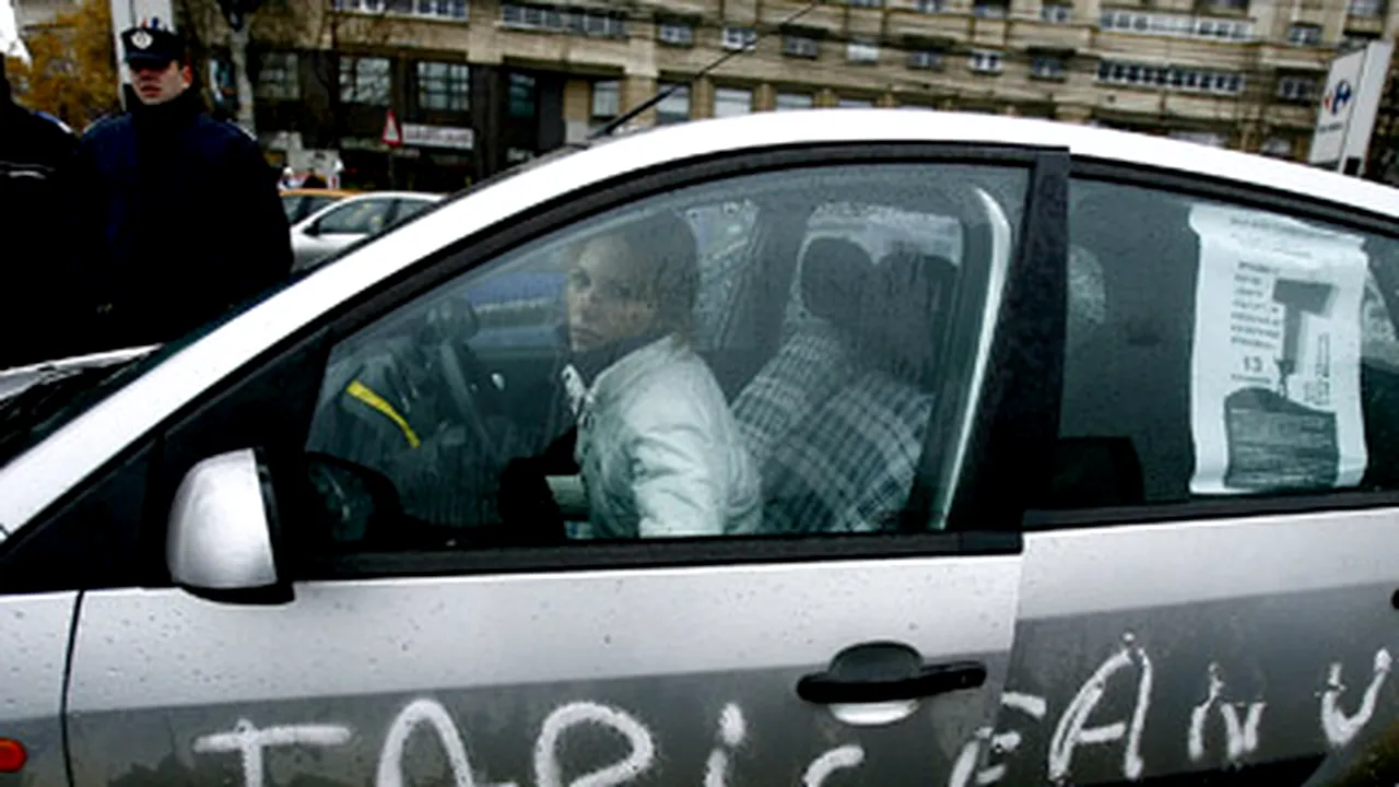 Protestul din Capitală faţă de taxa auto s-a încheiat