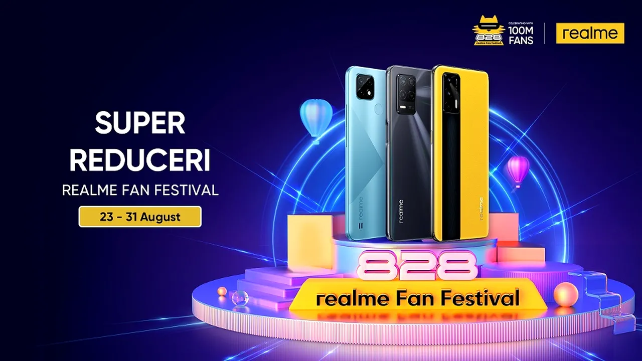 realme anunţă Fan Festival - Cinci telefoane realme cu preţuri reduse