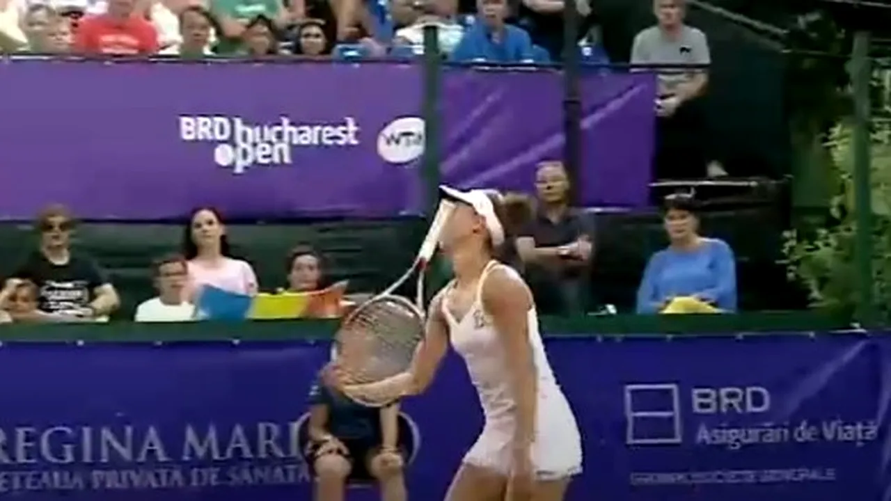 BRD Bucharest Open 2018: Mihaela Buzărnescu, criză de nervi urmată de autoaccidentare la turneul de la Bucureşti | FOTO