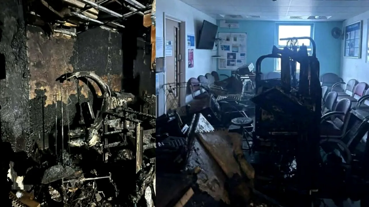 Incendiu la un spital din Anglia. 200 de pacienți au fost evacuați