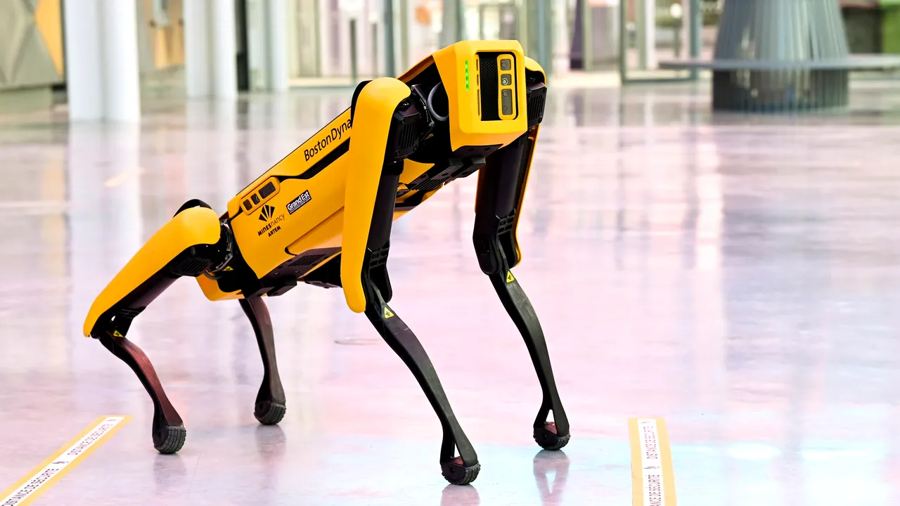 Spot este câinele-robot de la Cernobâl. Misiunea sa este să contureze o hartă 3D a radiaţiilor de la reactorul 4