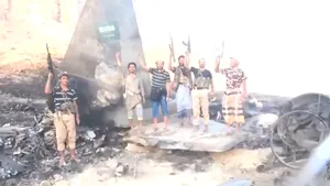 Un avion F-15 al Arabiei Saudite ar fi fost doborât în Yemen. Rebelii Houthi au publicat imaginile epavei