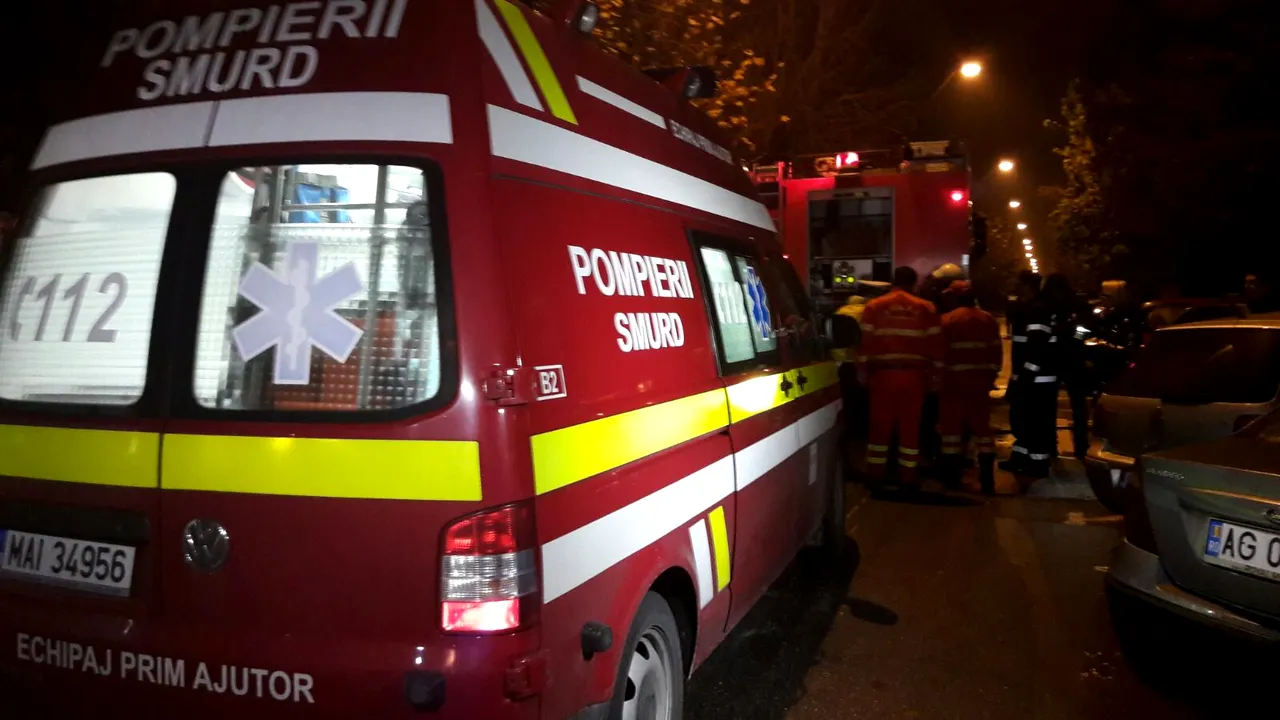 Poliţistul de la DIPI, care a incendiat un apartament şi a împuşcat doi oameni după o ceartă cu iubita, a fost reţinut - FOTO, VIDEO