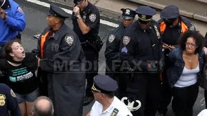 Manifestaţie de amploare la New York: Podul Brooklyn blocat. 700 de persoane arestate - GALERIE FOTO, VIDEO