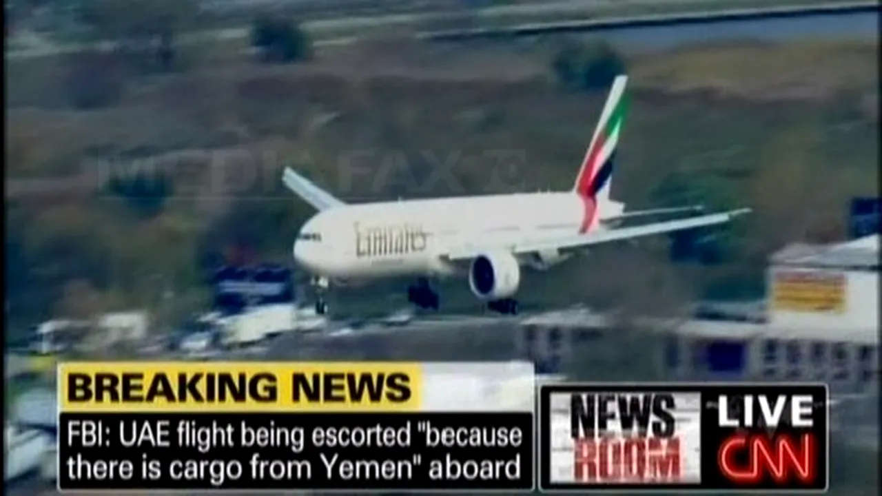 Avion de pasageri al companiei Emirates, escortat de avioane militare americane până la New York